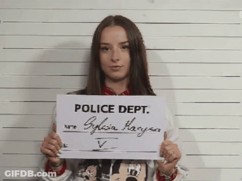 Sylwia Lipka Mugshot GIF