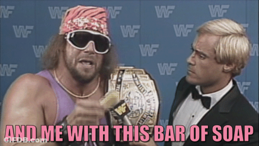 Symbolic Macho Man Bar Soap GIF