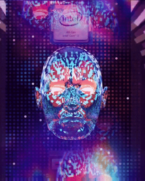 Synthwave Revolving Futuristic Cyber Punk GIF