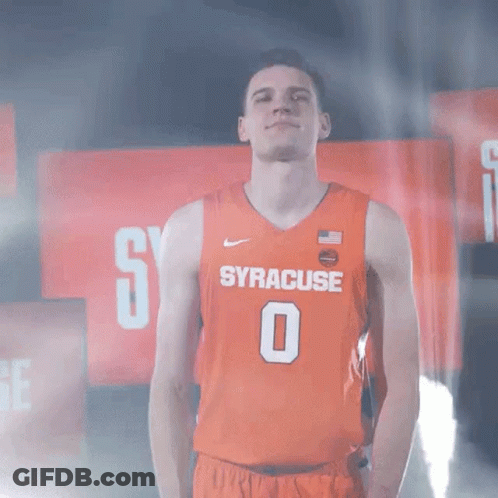 Syracuse Basketball Player Smokey Background GIF
