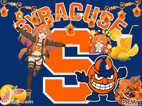 Syracuse Girl And Orange GIF