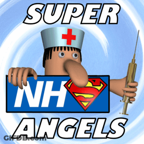 Syringe Injection NHS Cartoon Nurse GIF
