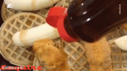 Syrup Poured On Waffle With Esquire GIF