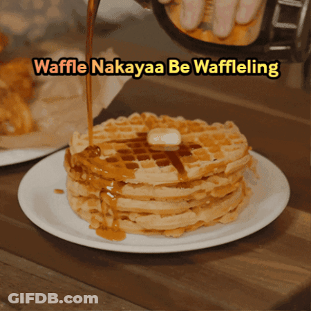 Syrup Poured On Waffles Waffle Nakayaa GIF