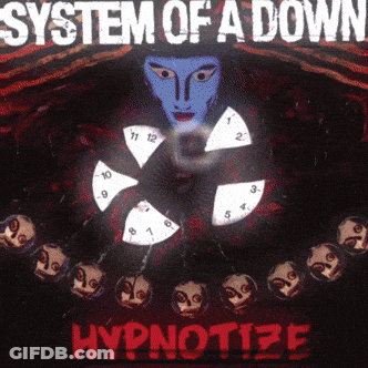 System Of A Down Hypnotize Album Cover Skulls GIF