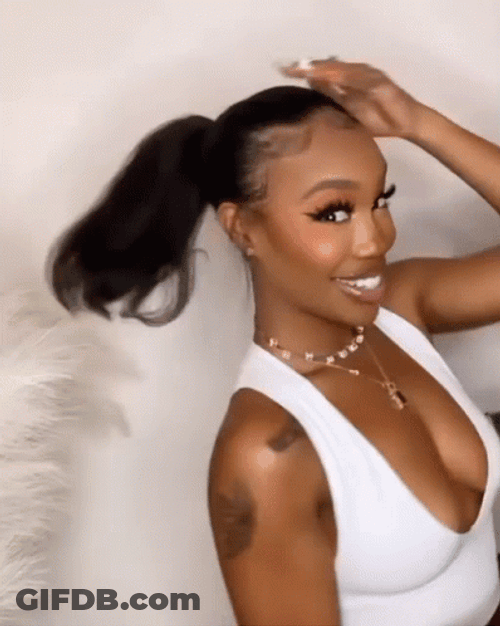 Sza Pony Tail Giggly Smile GIF
