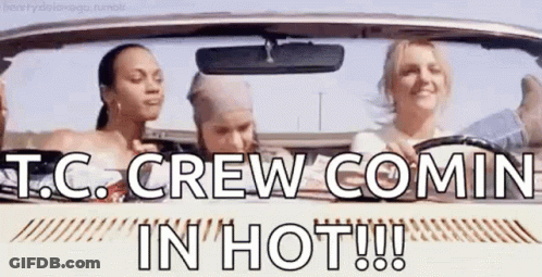 T.C. Crew Comin In Hot Car Full Of Women GIF