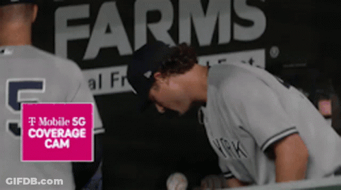 T-Mobile 5G Coverage Cam On Baseball Jersey GIF