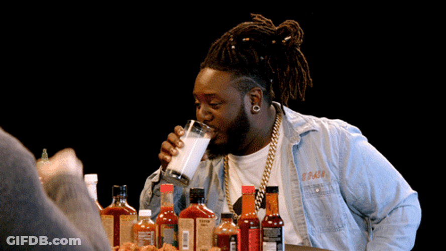 T Pain Drinking Milk GIF