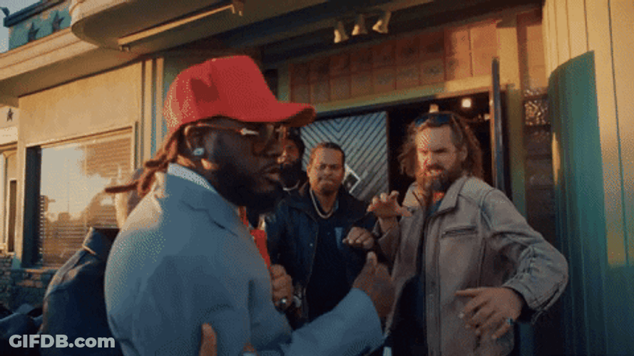 T Pain Kicked Out By Men GIF