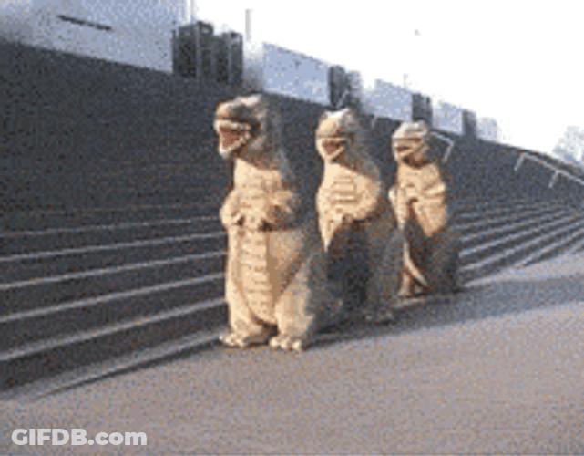 T-Rex Dinosaur Dance GIF