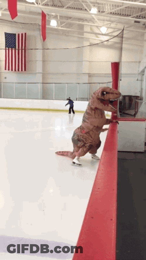 T-Rex Dinosaur Ice GIF