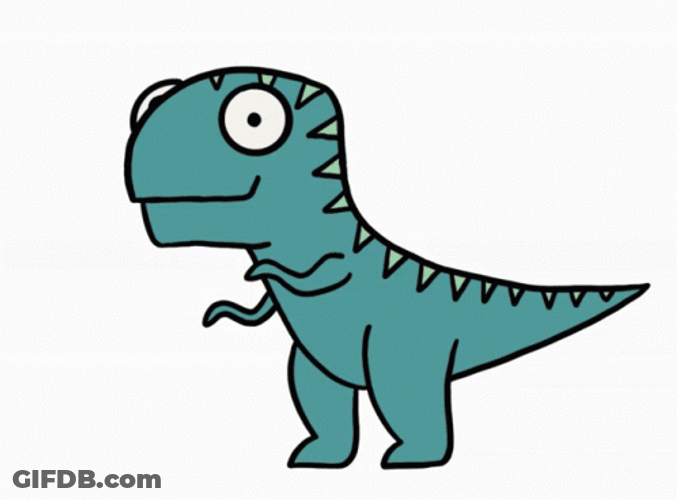 T-Rex Dinosaur Love GIF