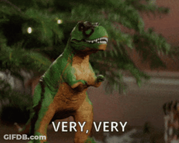 T-Rex Dinosaur Very Unacceptable GIF