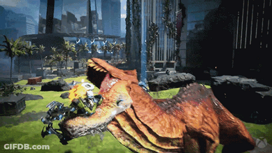 T-Rex Exoprimal Trailer Showcase GIF