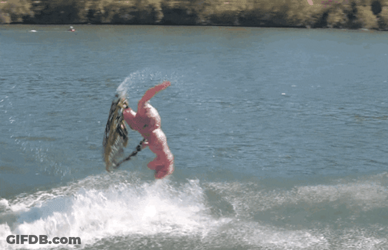 T-Rex Flip GIF