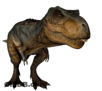 T-Rex With Open Mouth And Tongue Out GIF