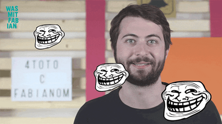 T3ddy YouTuber Trollface Stickers GIF