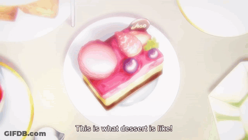 Table Full Of Desserts Saying This Is What Dessert Is Like GIF