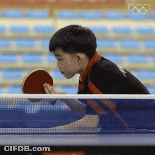 Table Tennis Kid Player GIF