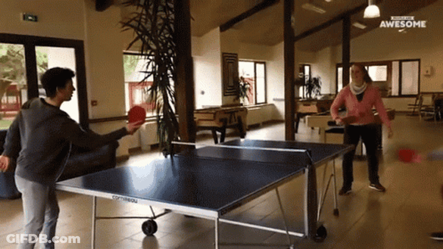 Table Tennis Man Awesome Exhibition GIF