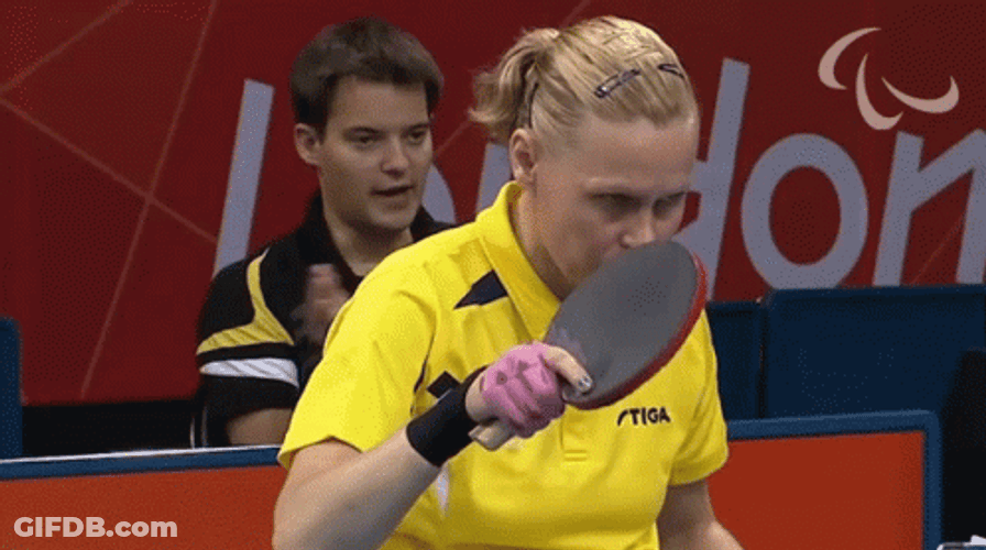 Table Tennis Player Anna Carin Ahlquist GIF