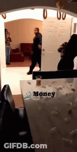 Table With Money And Hip Hop Sticker GIF