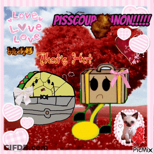 Taco And Suitcase With Love Love Love GIF