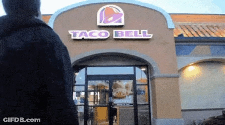 Taco Bell Opening Door GIF