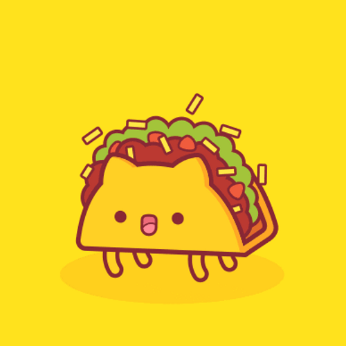 Taco Cat Bouncing Dirty Taco Tuesday GIF