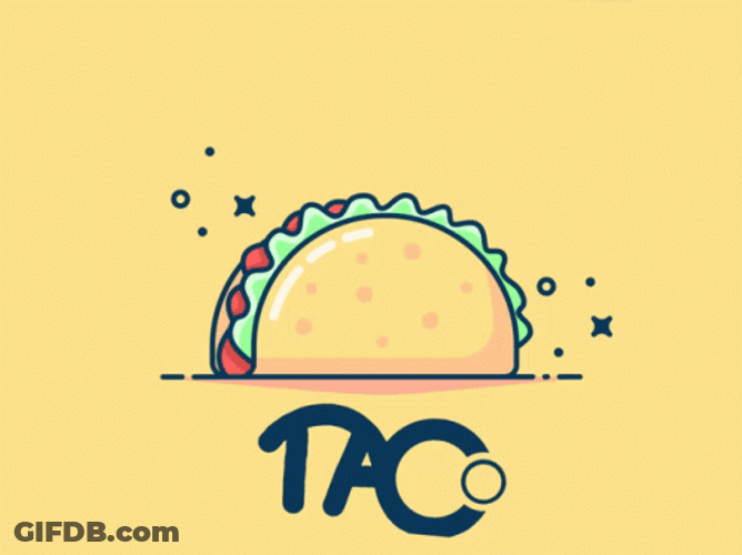 Taco Drawing Logo GIF