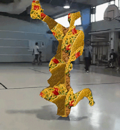Taco Man Break Dance GIF
