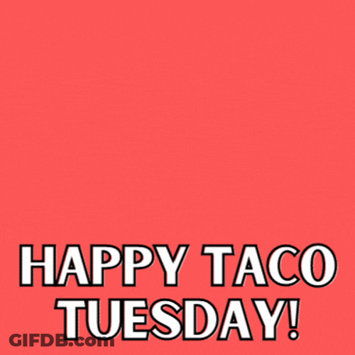Taco Tuesday Confetti GIF