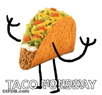 Taco With Arms And Legs GIF
