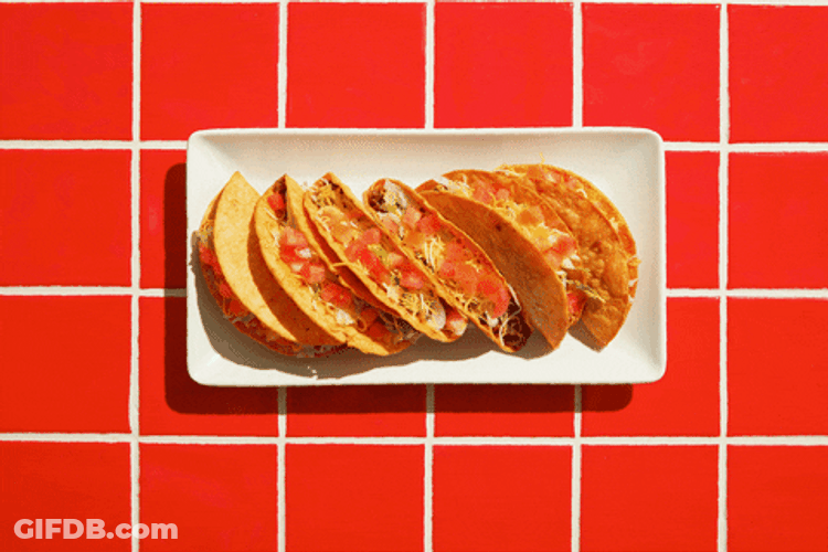 Tacos Disappear Time Lapse Motion Picture GIF