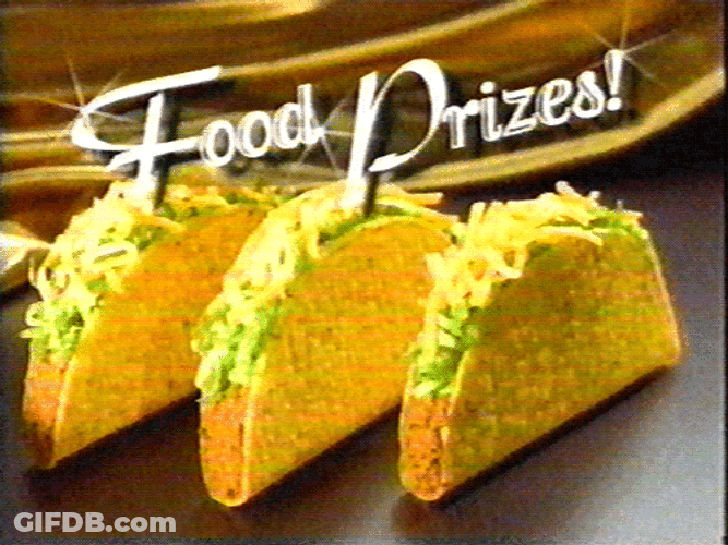 Tacos Food Prizes Sparkling Commercial GIF