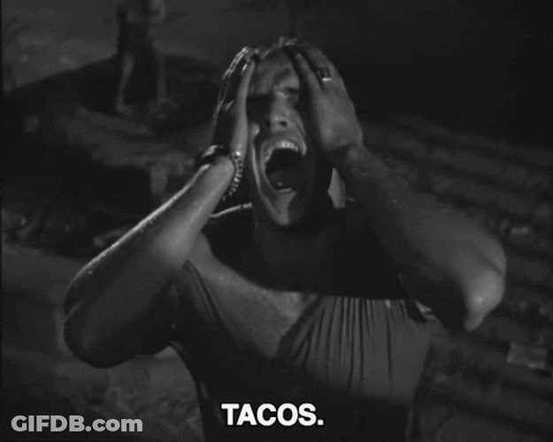 Tacos Marlon Brando Screaming Face Palm GIF