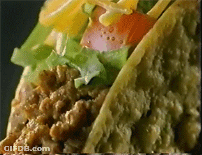 Tacos Sprinkle Cheese Tortilla Bells Mexican Food GIF