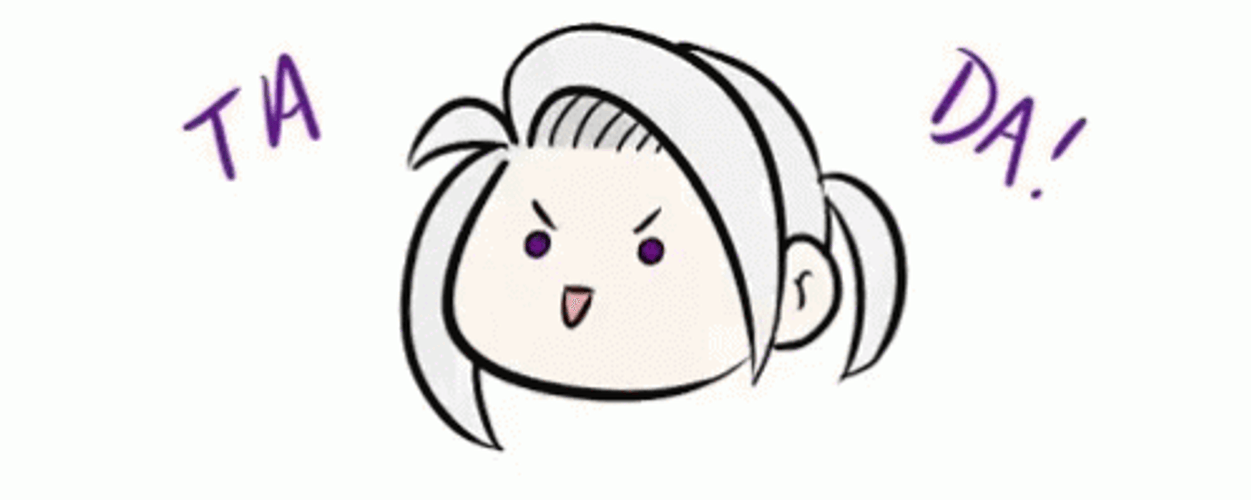 Tada Angry Chibi Drawing GIF