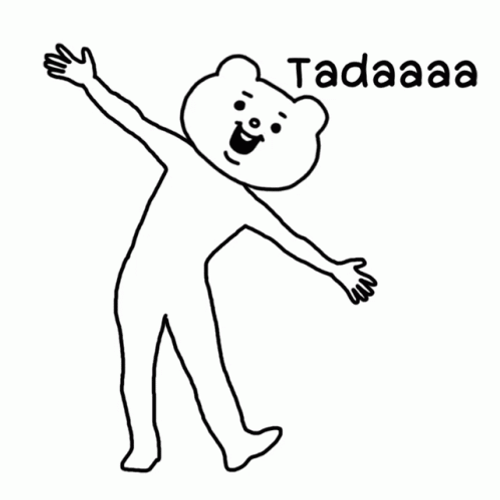 Tada Betakkuma Surprise Greeting GIF