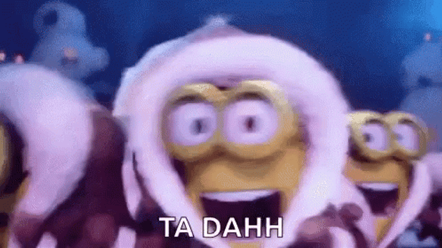 Tada Minions Happy Dance GIF