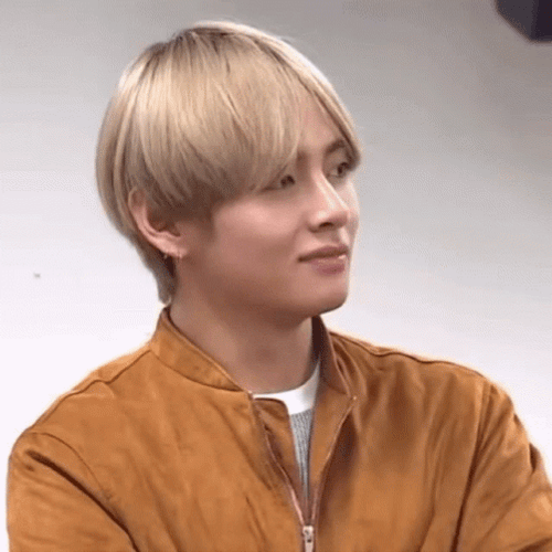 Taehyung Cute Chuckle GIF