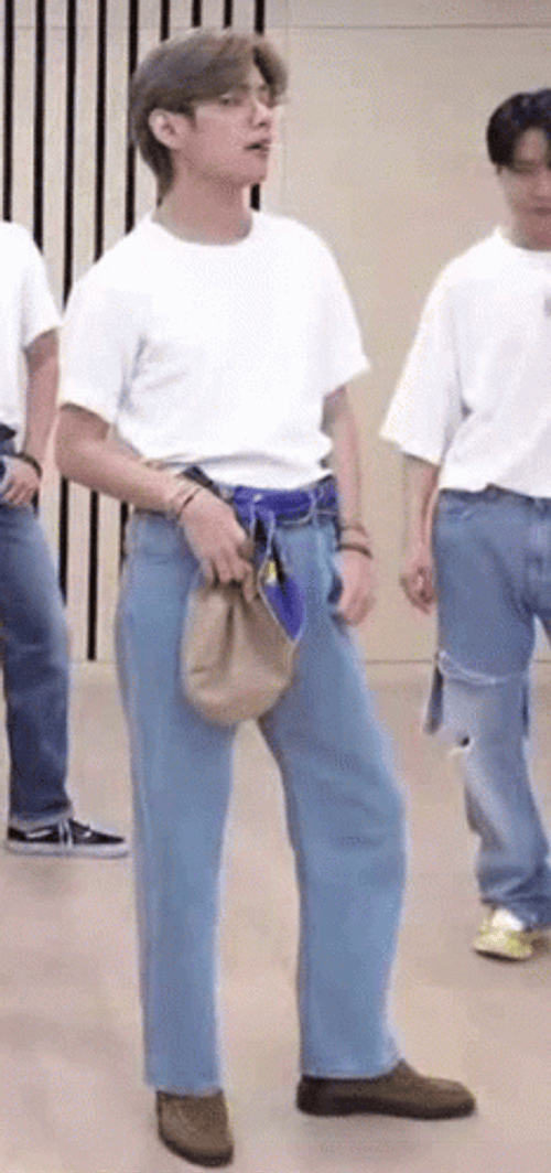Taehyung Seriously Standing GIF