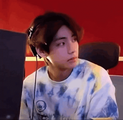 Taehyung Thinking Face GIF