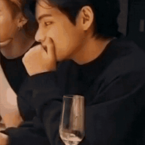 Taehyung Tired Looks GIF