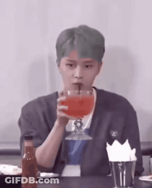 Taeil Moon Bevo Drinks GIF