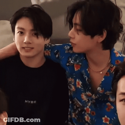 Taekook Arm Across The Shoulder GIF