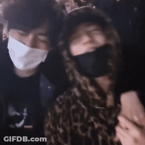 Taekook Embracing In Public GIF