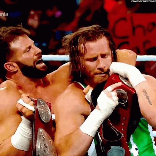 Tag Team Curt Hawkins Peck GIF