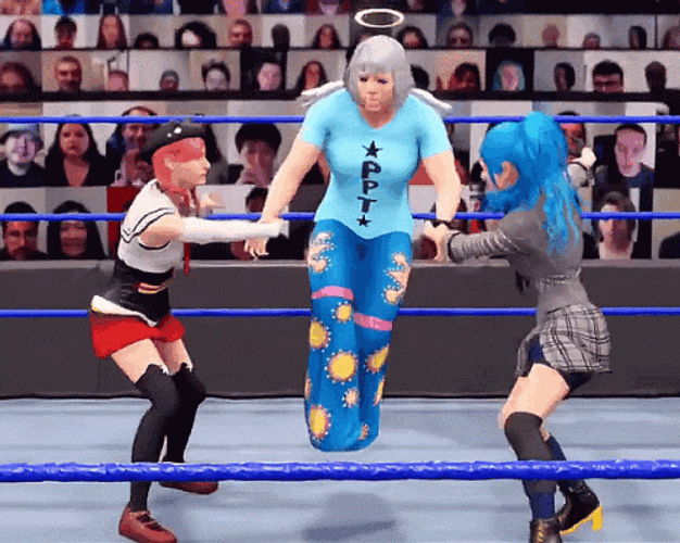 Tag Team Hololive WWE Wrestling GIF